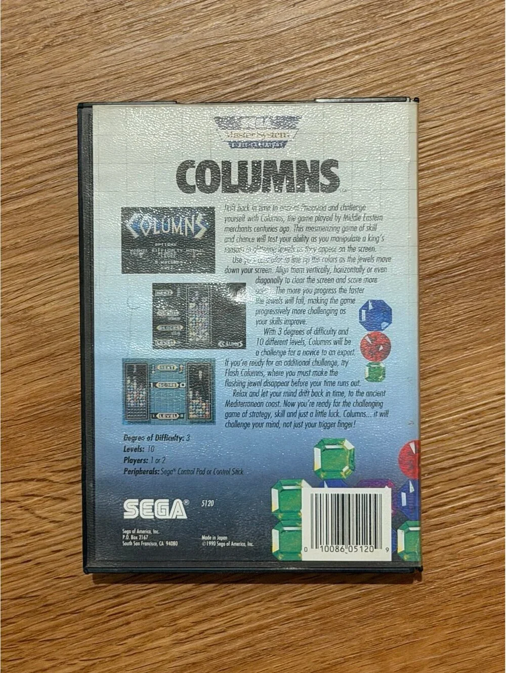 Columns for Sega Genesis